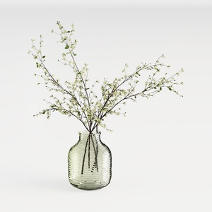 Rustic Ceramic Flower Large Vase, Vintage Floor