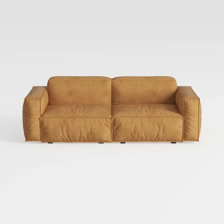 Modern Fabric Double Sofa That can be Converted