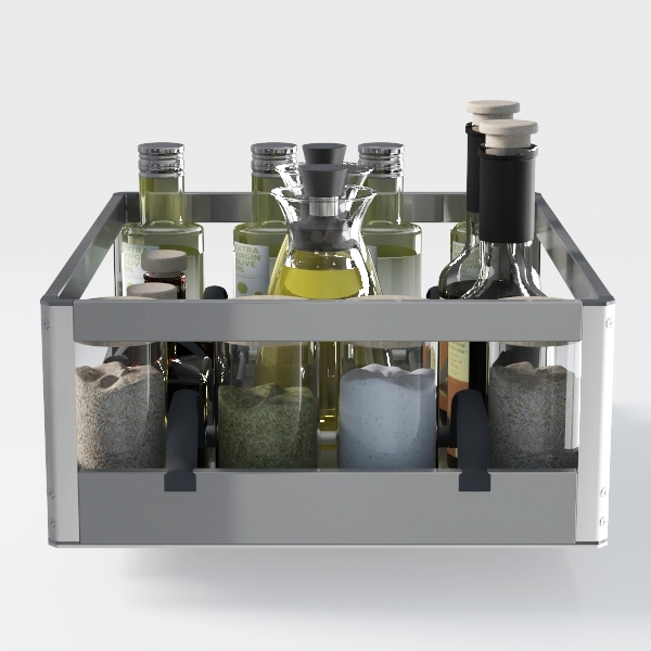 Pandora Double Seasoning Basket-400 on the Oven