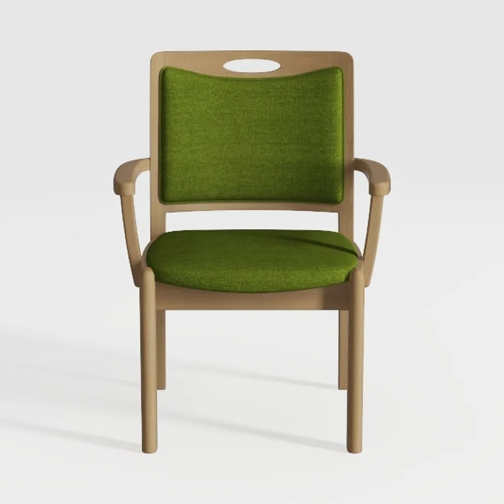 lhx Folding Solid Wood Chairs, Back Chairs, Fabric