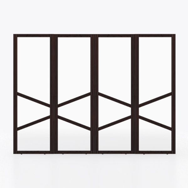 Interior door-TATA solid wood composite sliding door 2 walnut