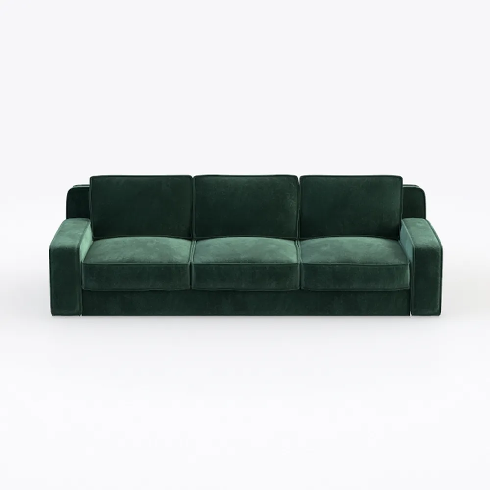 89 Inch Sofa with Extra Deep Seats, 3 Seater Sofa