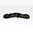 Corner Chaise Sofa L-Shaped Modern Furniture Right 45 Degree View