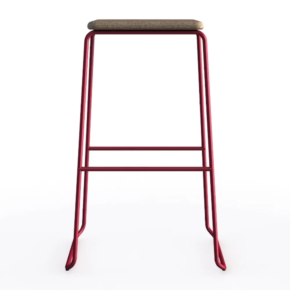 Livorno 29.9 in. Open Back Red and Bronze Wood Fra