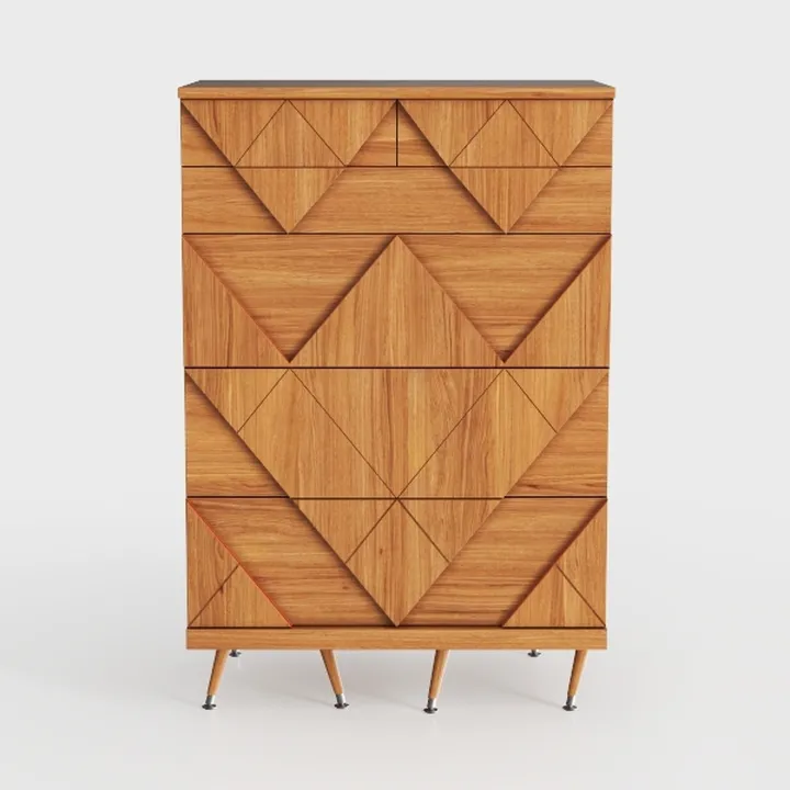 Nightstand, Side Table with 2 Drawers, Bedroom