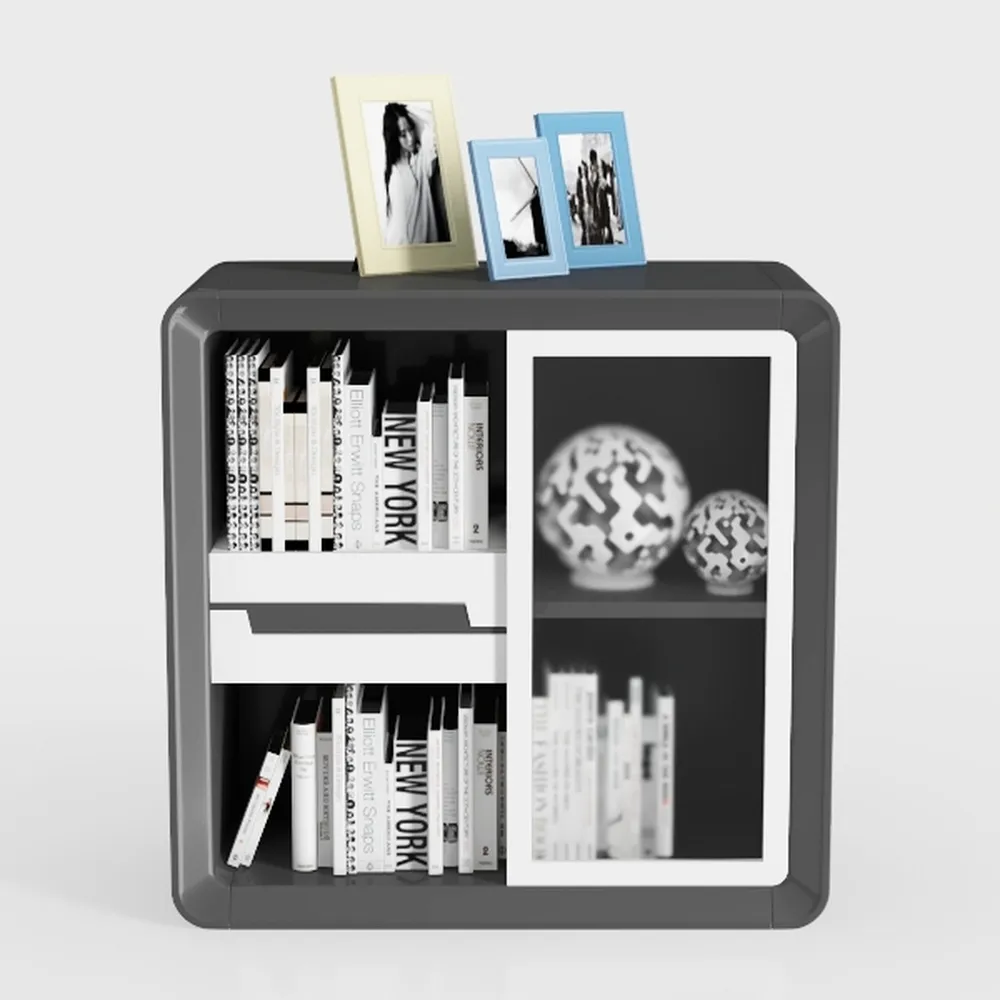 AVZEAR Mid Century Floor Corner Cabinet, Modern