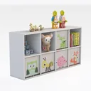 Book Shelf for Kids, 5 Cubes Storage Organizer Right 45 Degree View