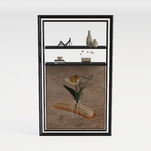 Nightstand with Charging Station and LED Lights