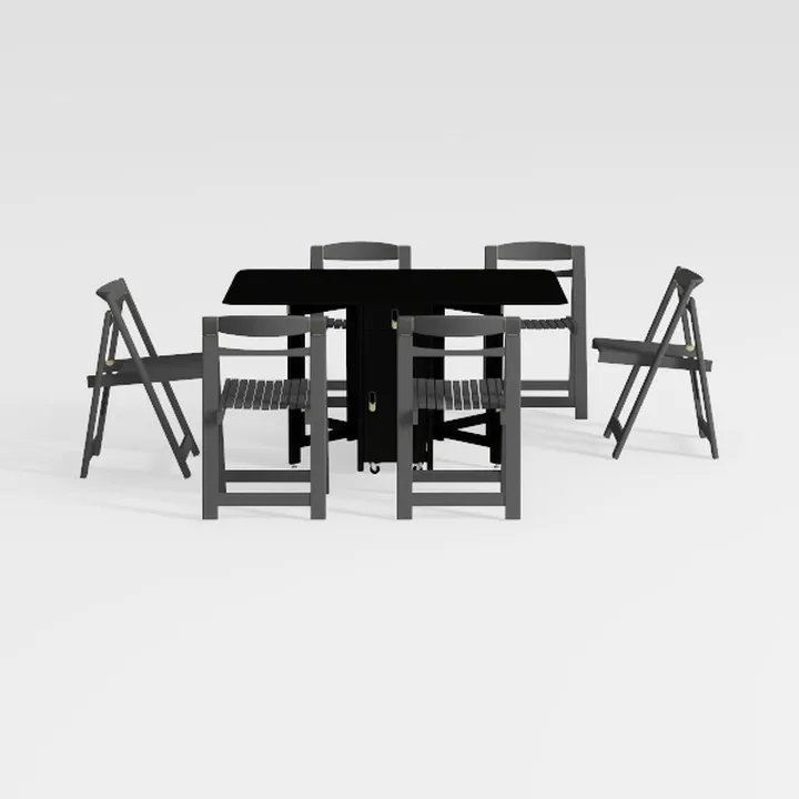 SERWALL Patio Dining Table and Bench Set for 6