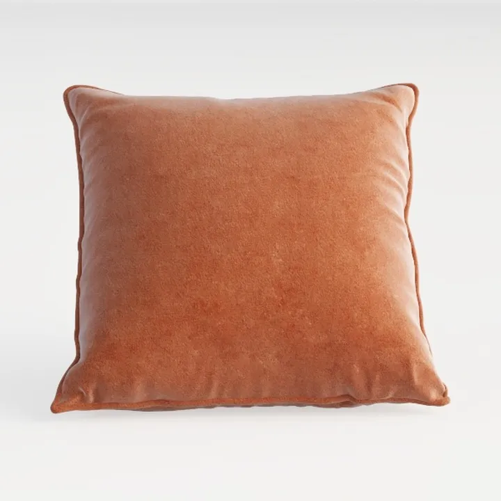 Velvet Square Decorative Throw Pillow 3D Model