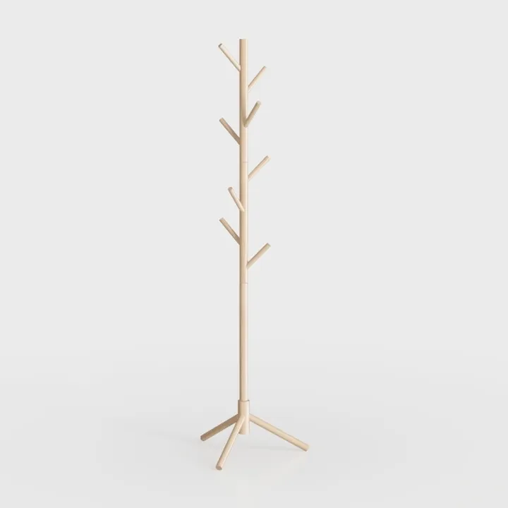 Solid Wood Coat Stand - Tree Stands with 3 Section