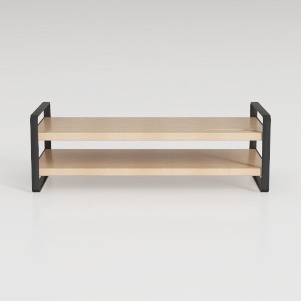 Small Shoe Bench with Cushion,2 Tiers Shoe Rack