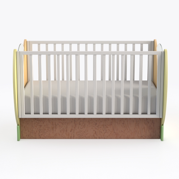 Santos Olive with Natural 3-in-1 Convertible Crib