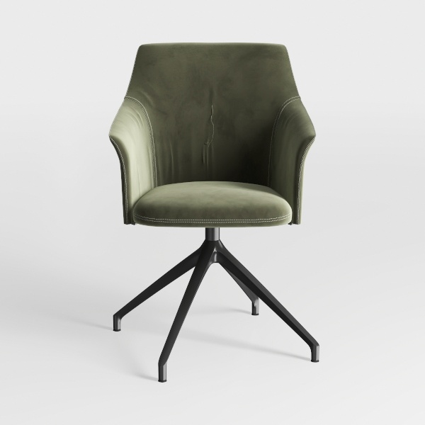 PU Leather Office Chair with Thick Padded Seat