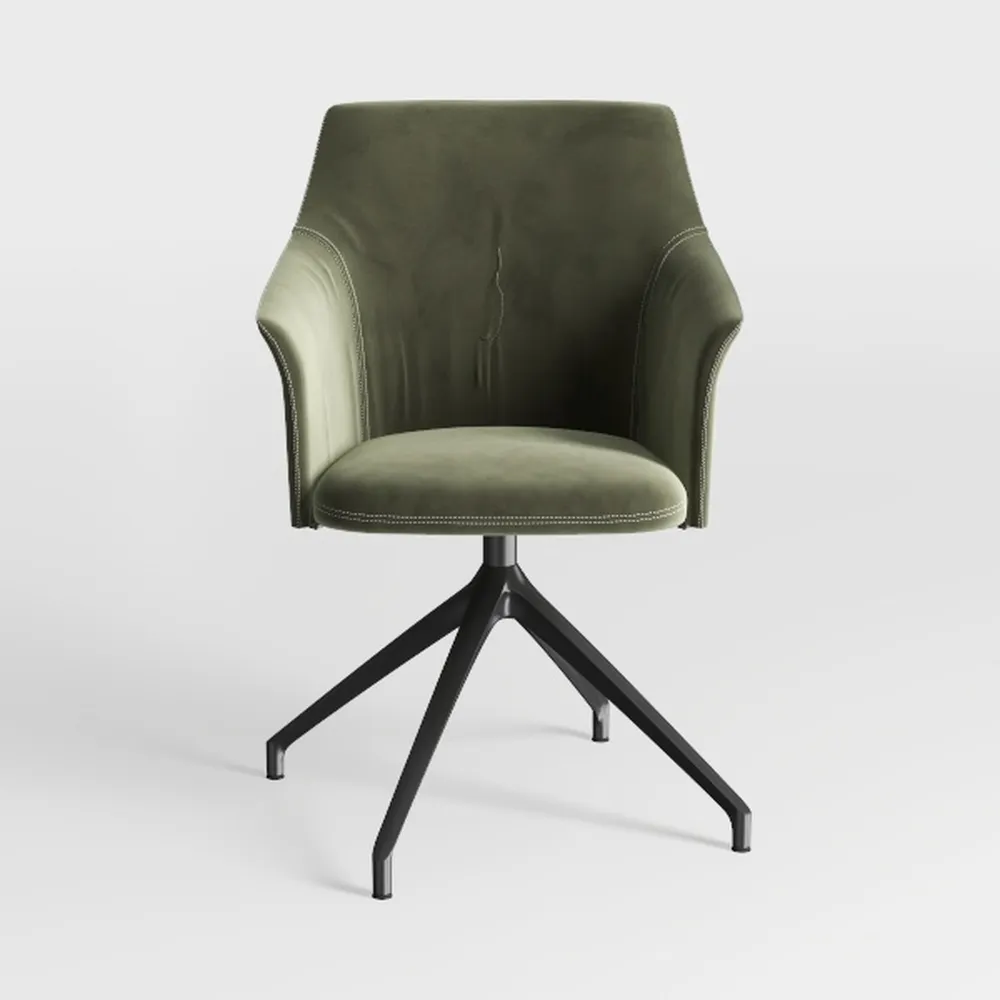 PU Leather Office Chair with Thick Padded Seat