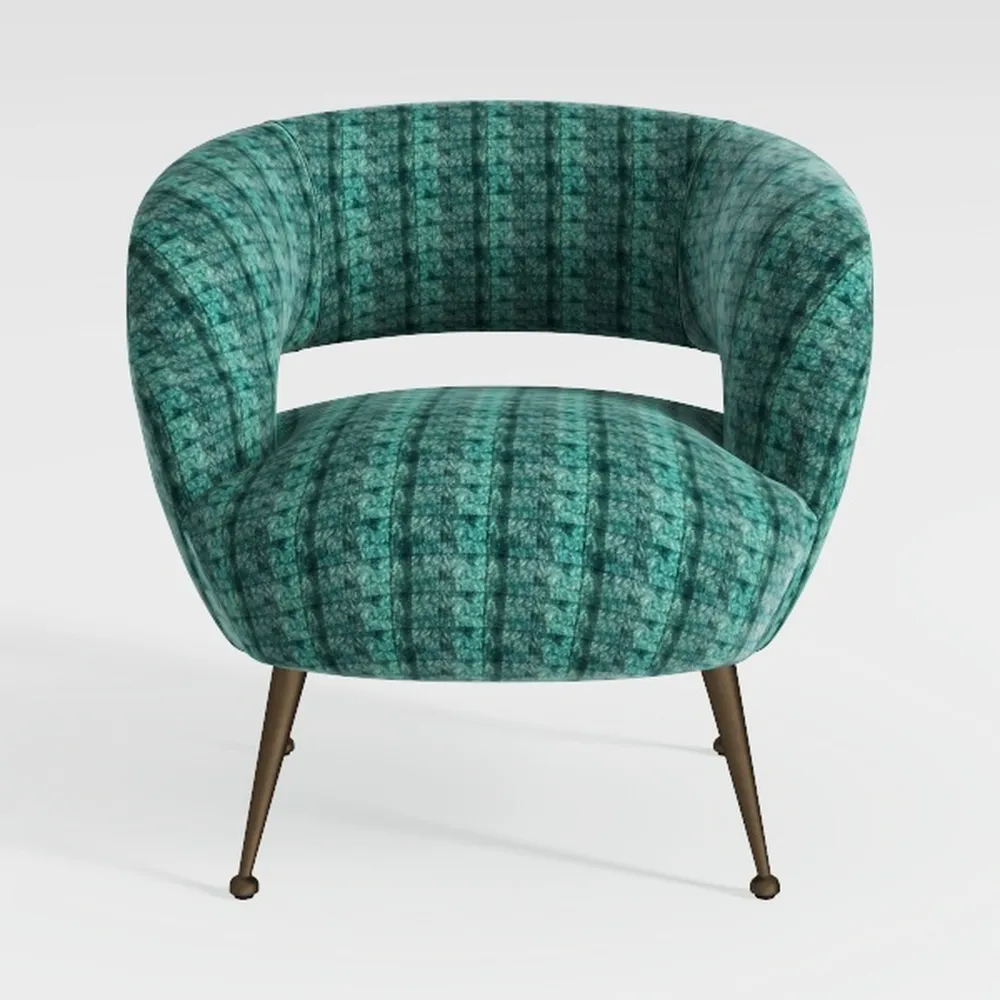 Oversized 360 Degreed Swivel Accent Chair with 4 P