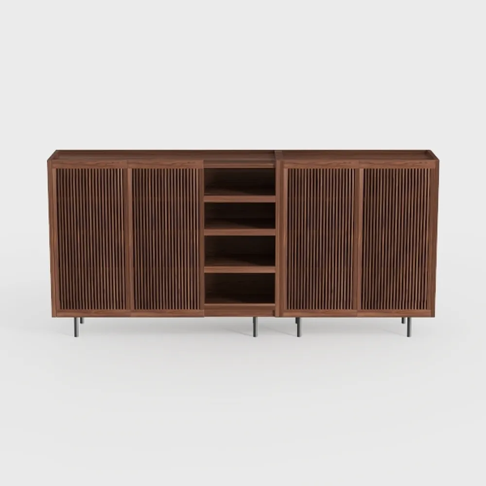 Set of 2 Accent Storage Cabinet with Doors and