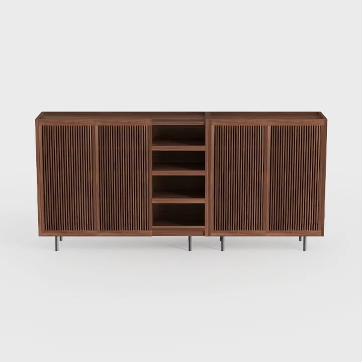 Set of 2 Accent Storage Cabinet with Doors and
