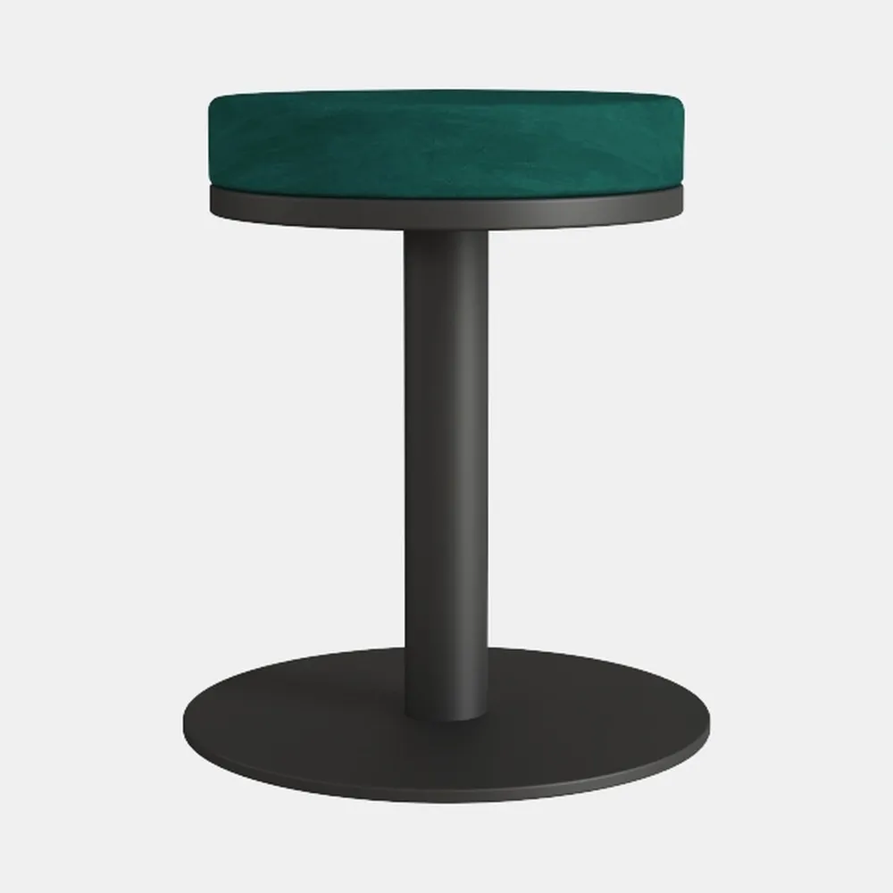 Chaela Green and Gold Ottoman