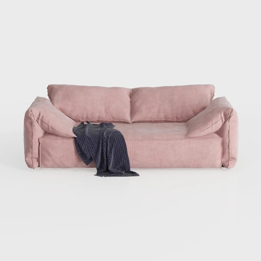 Daisy 87 in. W Round Arm Modern Luxury Japandi Sty