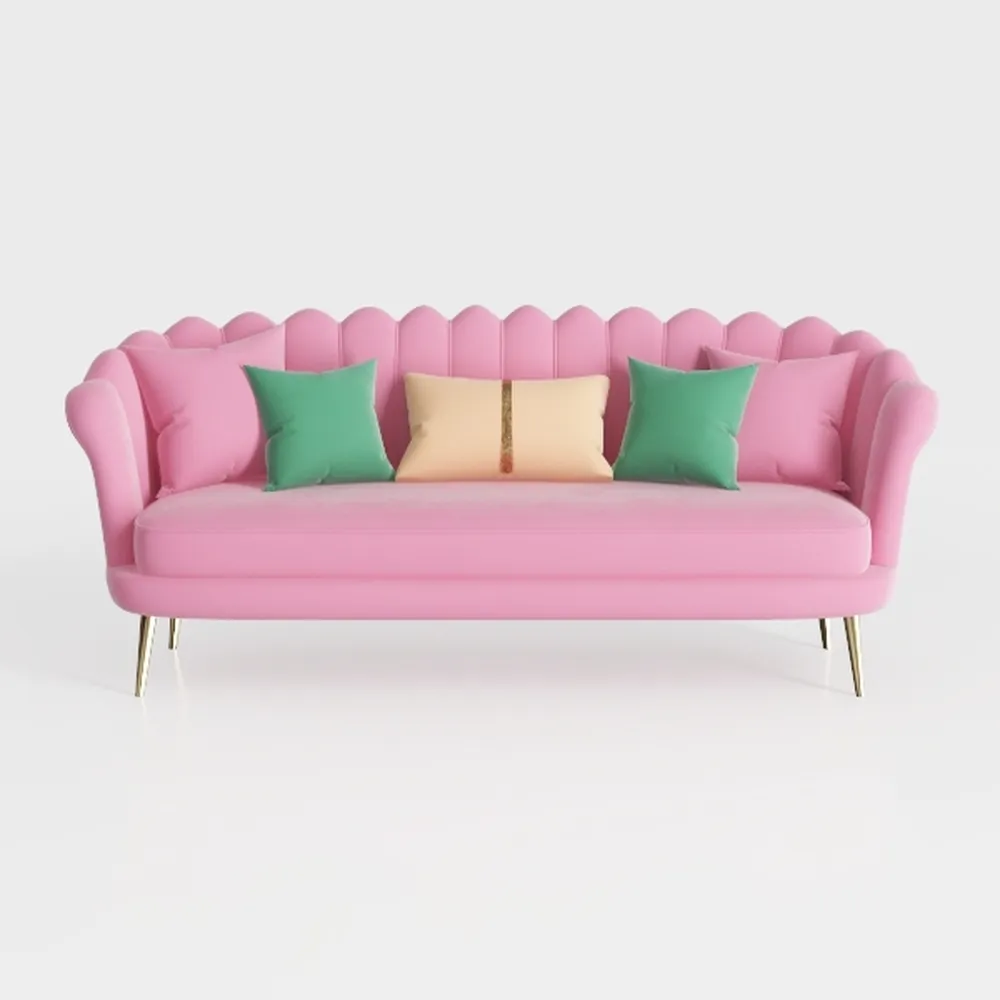 hegmentine Contemporary Velvet Loveseat Sofa,Moder