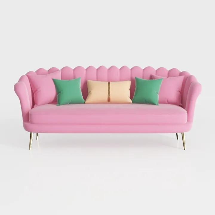 hegmentine Contemporary Velvet Loveseat Sofa,Moder