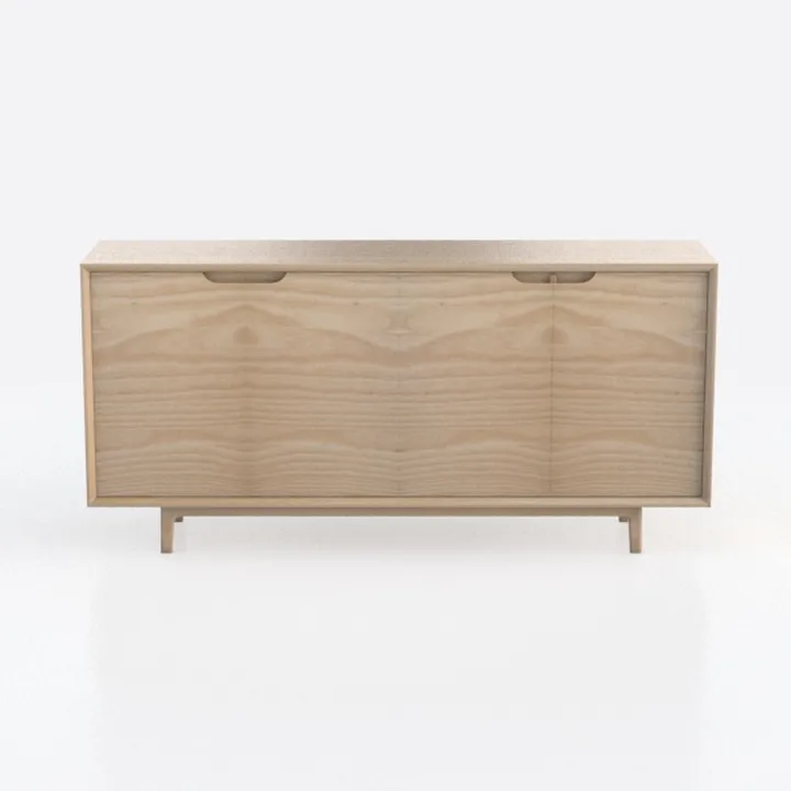 Fluted Sideboard Buffet Cabinet with Storage,