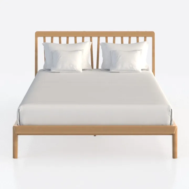 Pemberly Row Modern Wood Queen Size Platform Bed i