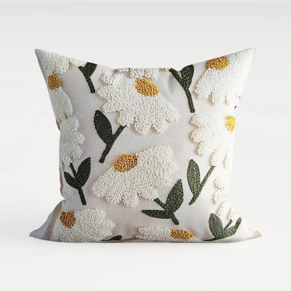 Pillow Cover Roses, Vintage Gold Burgundy Flowers 