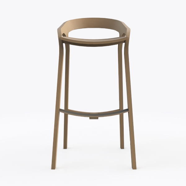 Zia 9 in. Gold Round Metal End Table