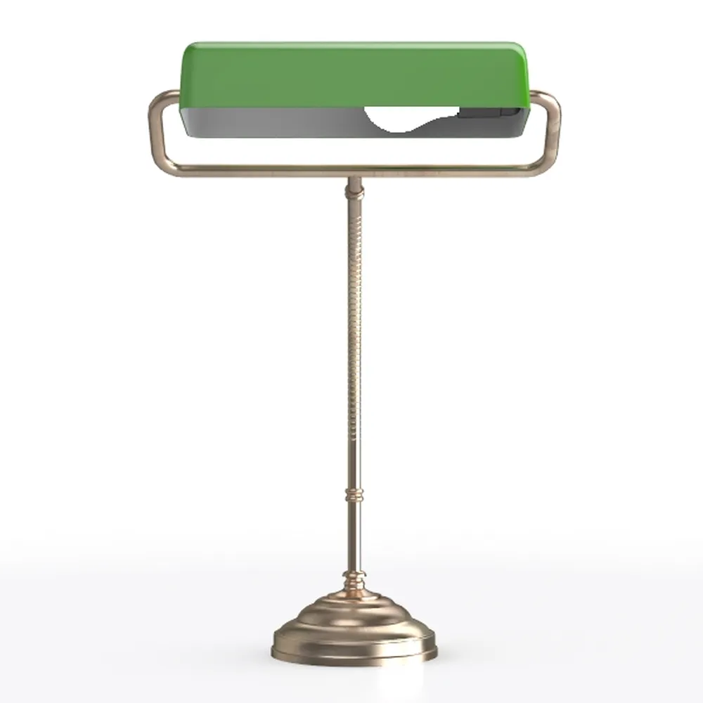 NISSAFORS Bankers Lamp, Green Desk Lamp with Pull 