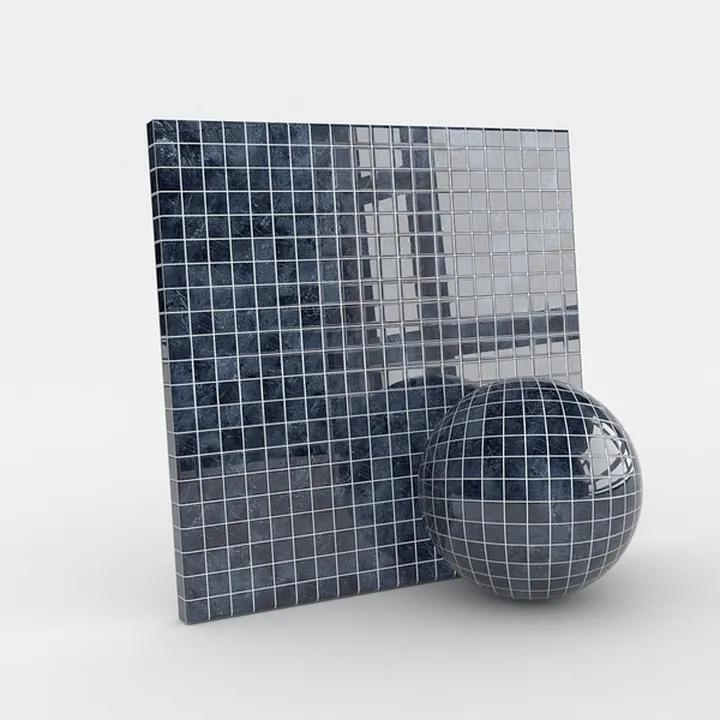 dark blue check-Mosaic