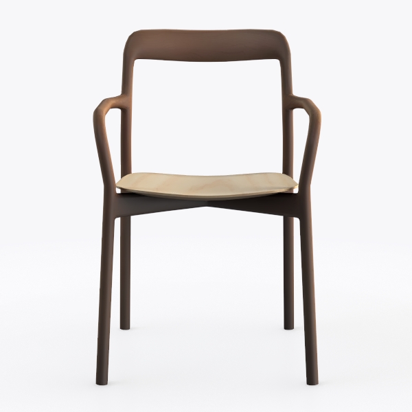 Ergonomic Solid Wood Chair Home Living Room Chair