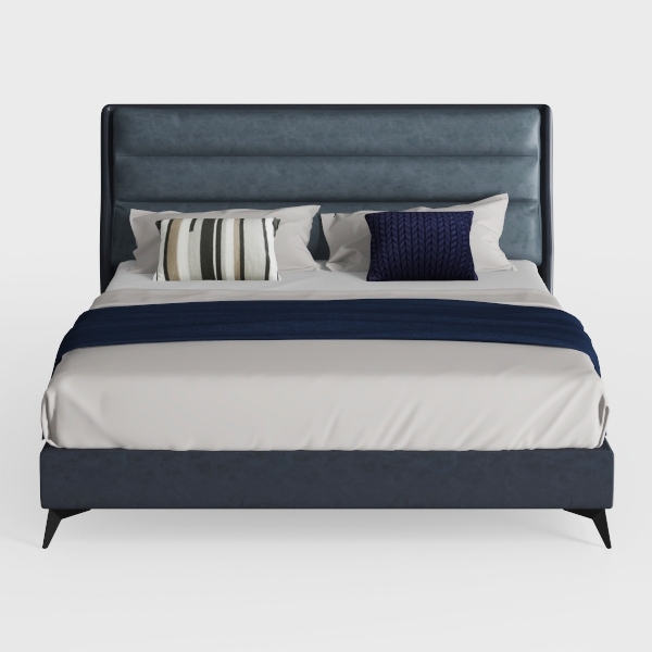 SHA CERLIN Full Platform Bed Frame with Upholstere