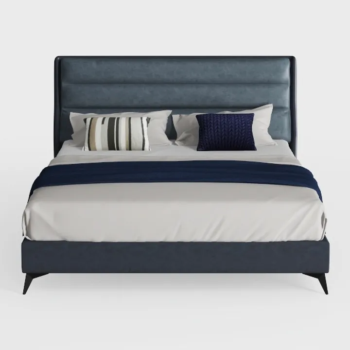 SHA CERLIN Full Platform Bed Frame with Upholstere