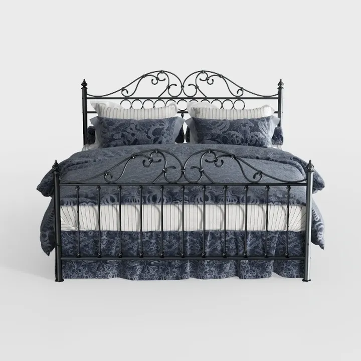 BOWERY HILL Bed - Queen - Metal Bed Rail Included