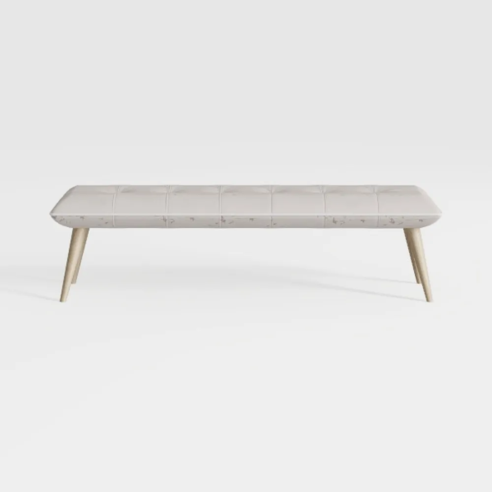 Yaheetech Modern Ottoman Bench-Warm Beige
