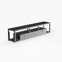 Farmhouse TV Stand for 80" 85" Up to 90" TV Right 45 Degree View