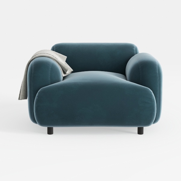 Giantex Single Sofa, Accent Chair, with 5 Inch Com