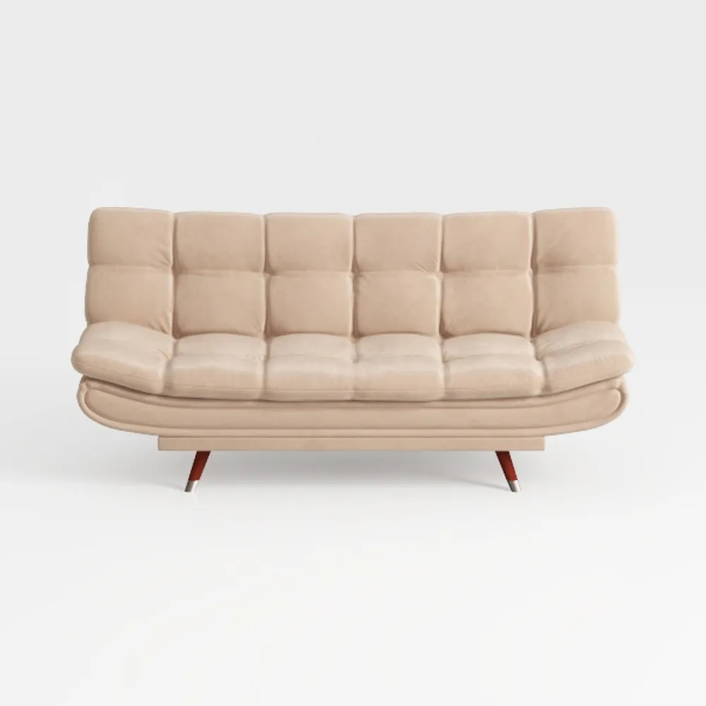 75-Inch Futon Sofa Bed W/Padded Armrests 