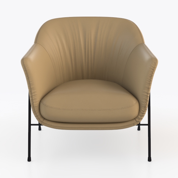 Jerliflyer Lazy Chairs with Metal Legs, Modern Lei