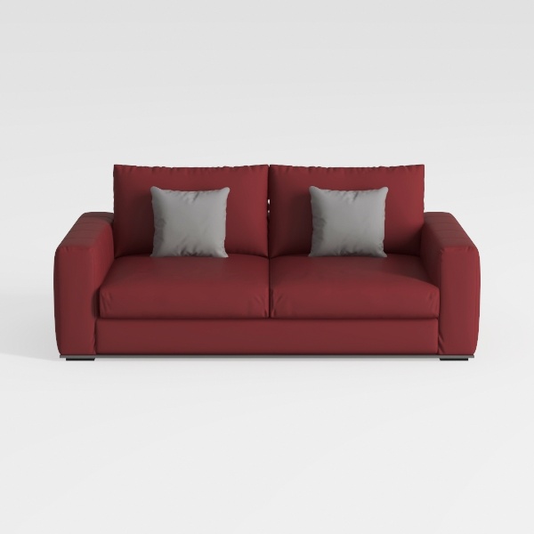 COLAMY 95&quot; Oversized PU Leather Sofa, Comfy Sofa C