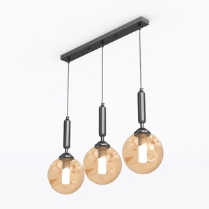 Amber Glass Pendant Lights Kitchen Island Gold Han