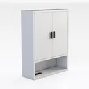 Bathroom Wall Cabinet, Bathroom Cabinet Wall Right 45 Degree View