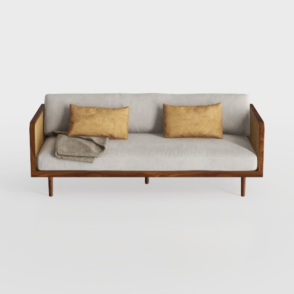 EBELLO Fabric Loveseat Sofa Couch for Living Room,