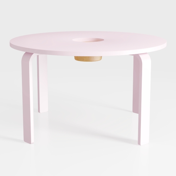 Desoto Modern White Round Concrete Outdoor Dining 