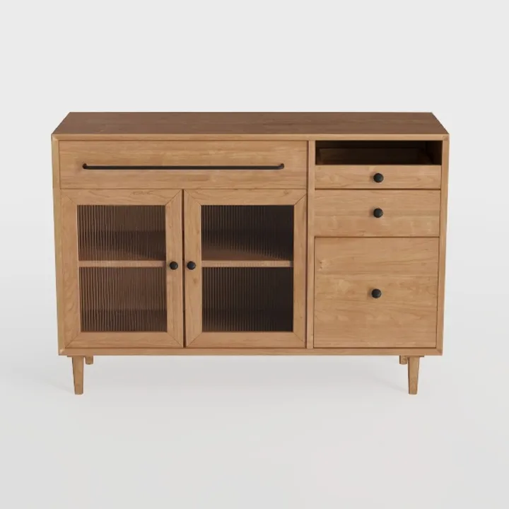 WAMAPT Buffet Cabinet with 4 Doors and 2 Drawers, 