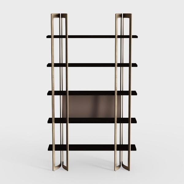 Tribesigns 5-Tier Bookshelf, Vintage Industrial