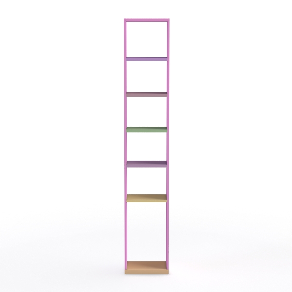 Yoobure Corner Shelf, 4-Tier Corner Bookshelf with