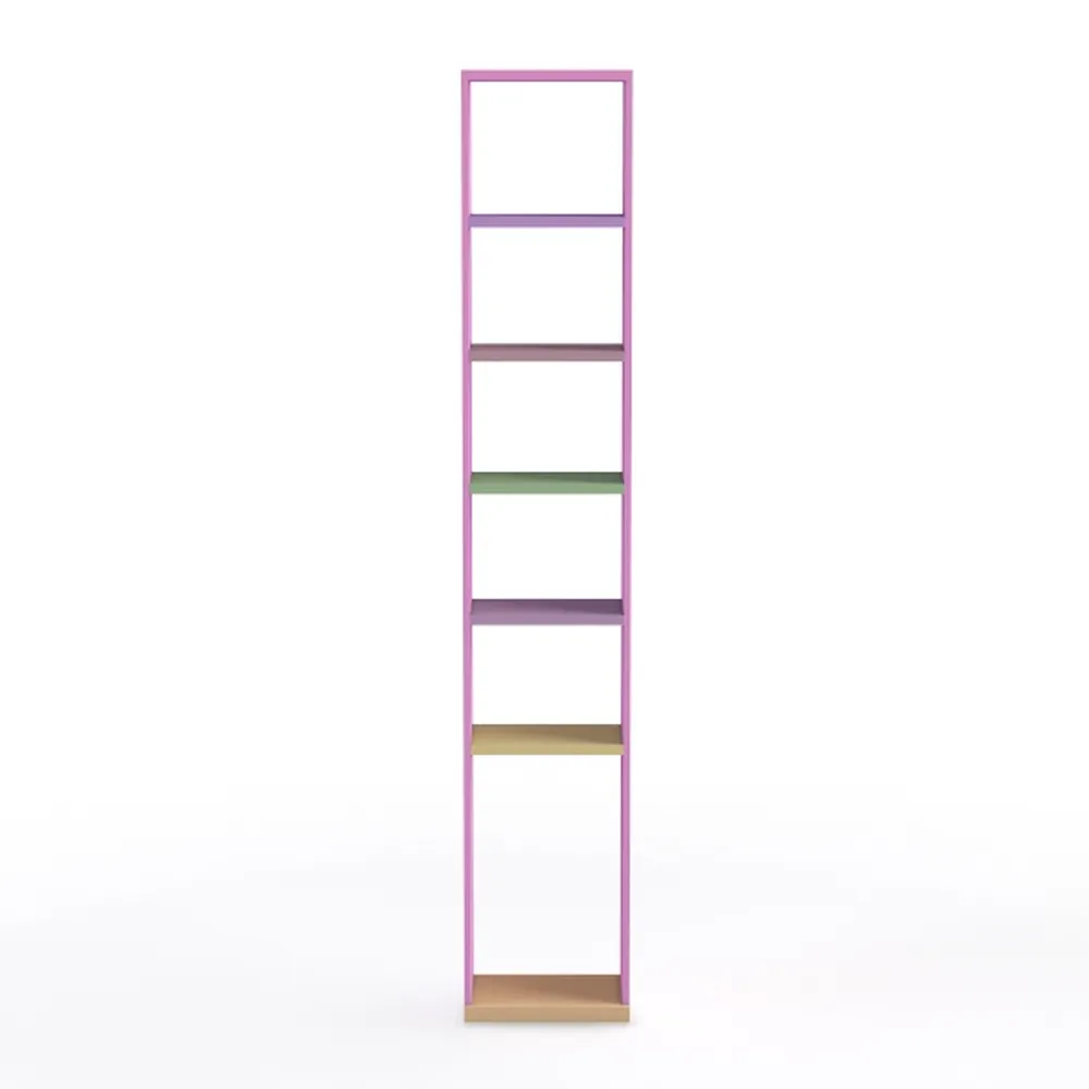 Yoobure Corner Shelf, 4-Tier Corner Bookshelf with
